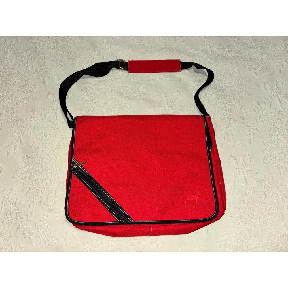Y2K Messenger Bag Crossbody Laptop Vintage Joe Boxer 15x12 Red